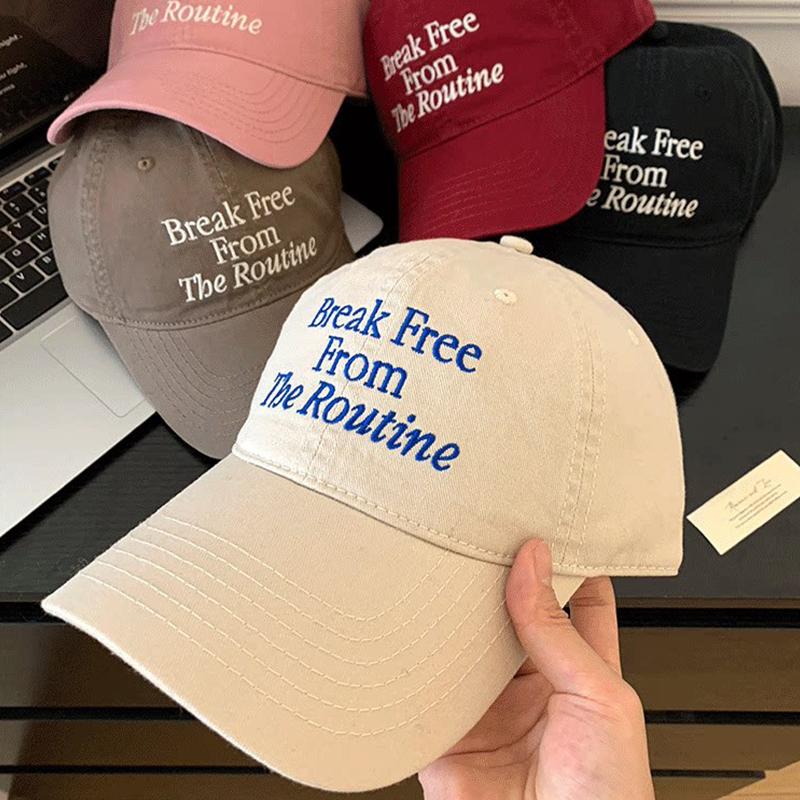 Печать Бейсболка Женская Мужская Однотонная Цвет Регулируемая Snapback Изогнутый Козырек Кепка с Козырьком Для Улицы Спорт Солнцезащитная Кепка Винтажная Вышитая Буква
