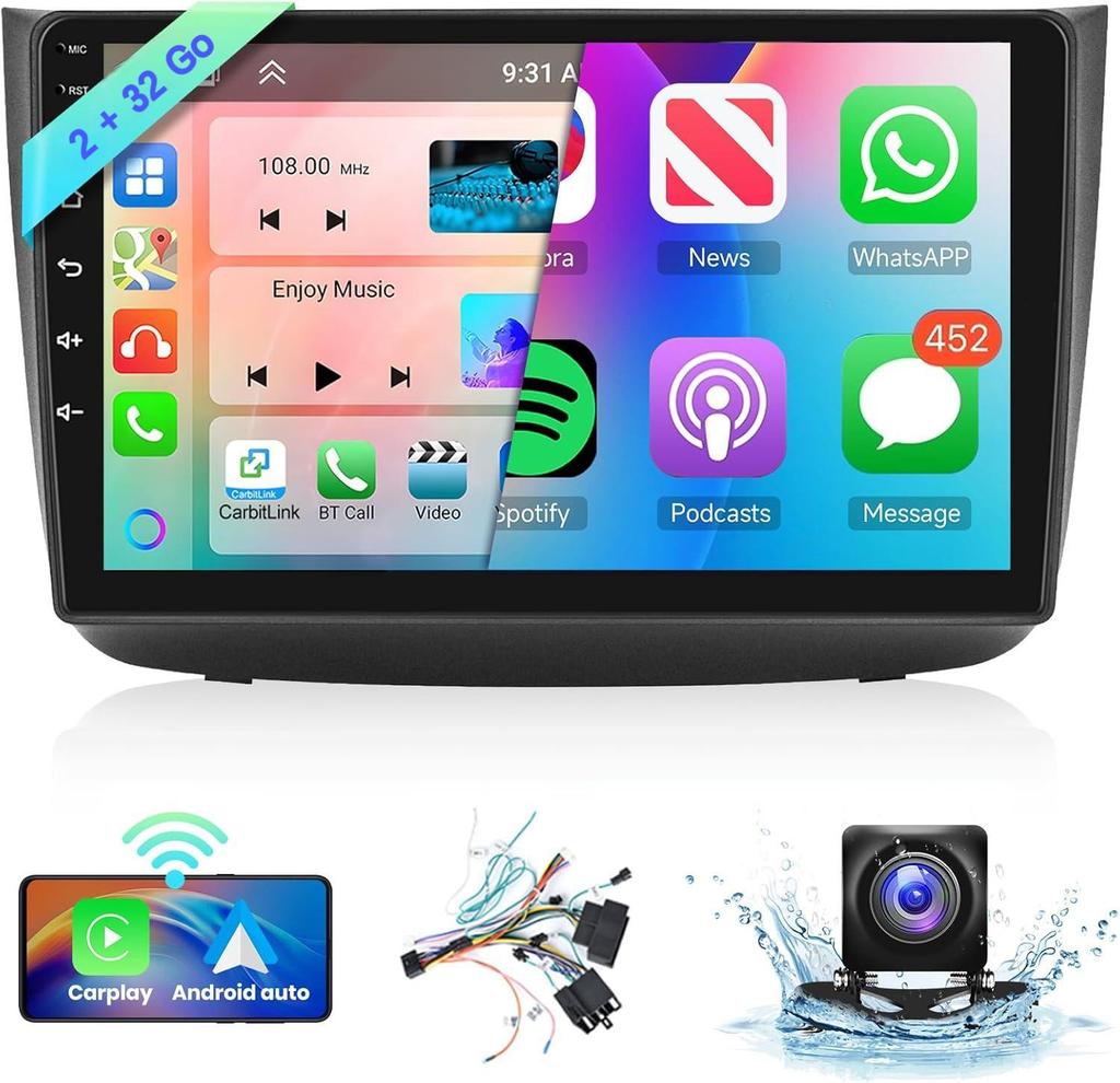 10" Android 13 Car Radio GPS 2+32G Compatible for Mercedes-Benz Viano 2004- 2011 Vito 2010-2015