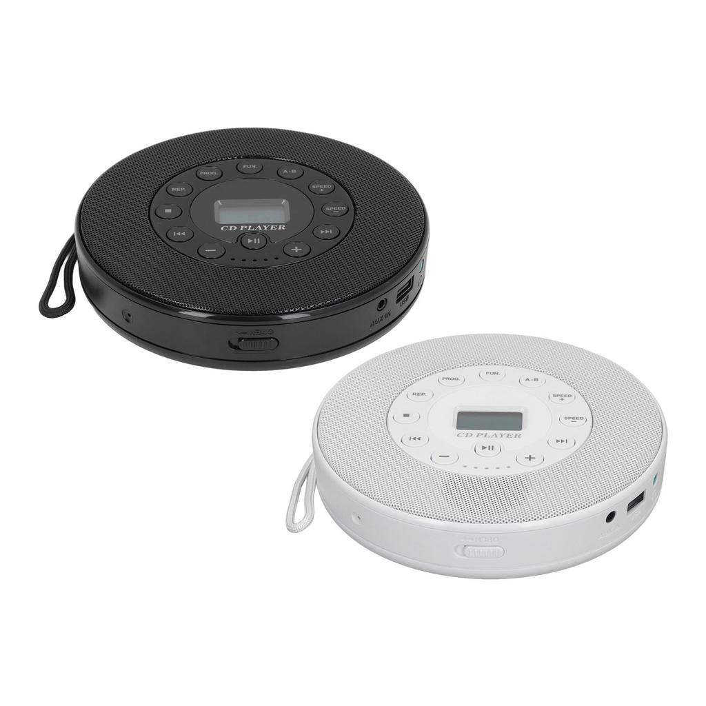 Портативный CD-плеер с динамиками Anti Skip 1500mAh перезаряжаемый CD-плеер для CD CD RW MP3