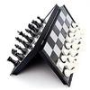 Magnetic Educational Chess Board Set with Folding Chess Board 2 Plyaers Travel Toys for Kids and Adults (Black & White Color)