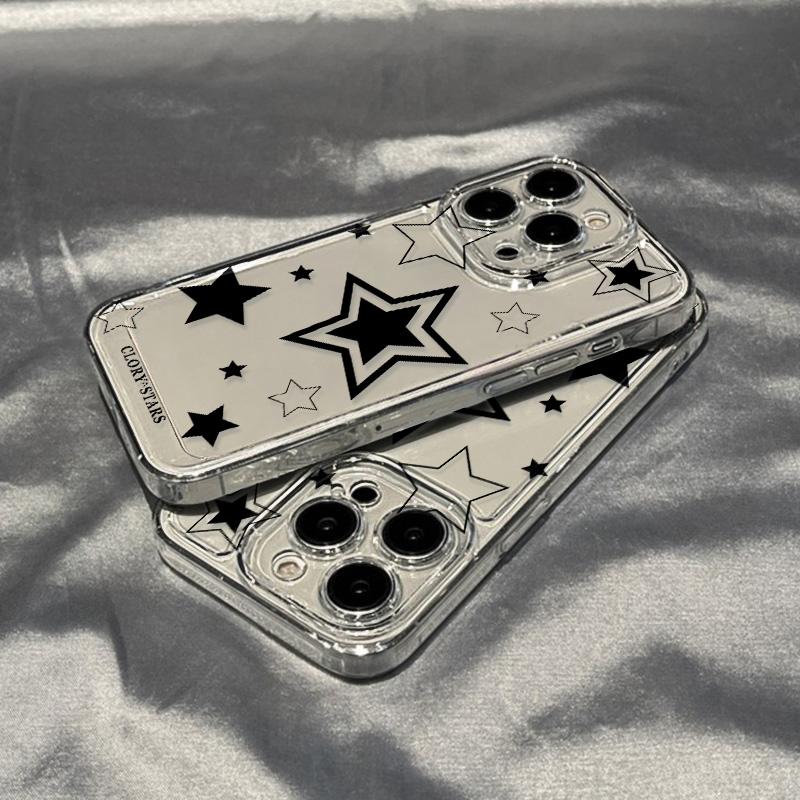 Прозрачный чехол со звездами для iPhone 13 Cases iPhone 11 15 16 Pro Max 14 12 X Xs 13pro 16promax 16pro 15promax Силиконовые чехлы