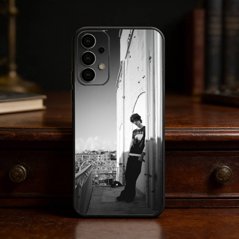 S-Sombr Phone Case For Samsung S25,24,23,22,30,21,10,9,Ultra,Plus,Lite Soft Black Case