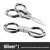 1pc Portable Folding Scissors Carbon Steel Fishing Line Cutting Tools Mini Tackle Supplies Multifunctional Needlework Scissors