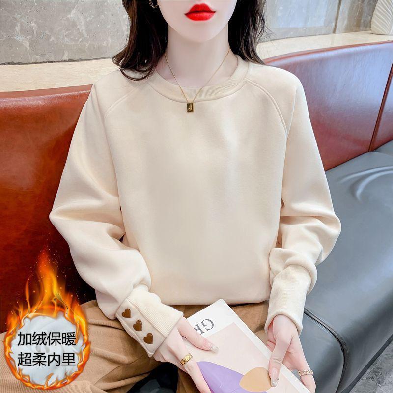 Womens Fleece Hoodie Fall Winter Geometric Print Casual Pullover Top