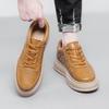 Men's Leather Cowhide Shoes Height Increase Insoles 6cm Lift Sneakers Casual Plus Size 37-45