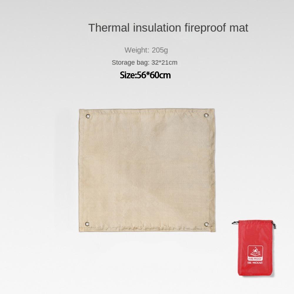 Multidimensional Camping Fireproof Cloth Fiberglass Flame Retardant Mat BBQ Grill