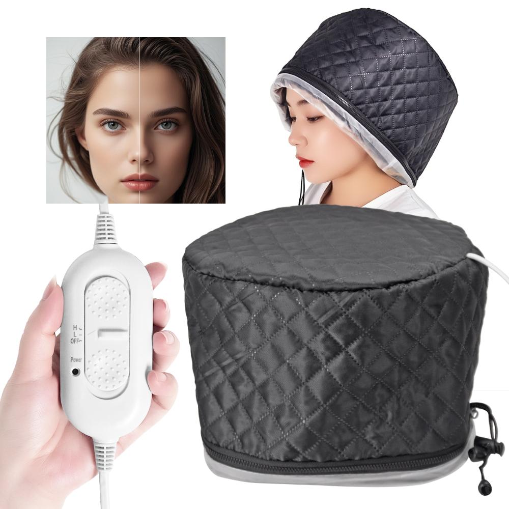 2 Levels Heats up Quickly Heat Cap Thermal Heat Cap Hair Steamer Bonnet Hair Spa Hat