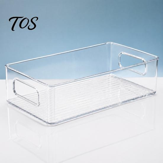 Dustproof Stationery Container Desktop Storage Box, Clear PET Drawers Organizer, Stackable Space Multi Purpose Desk Organizer Saving Case, for Office