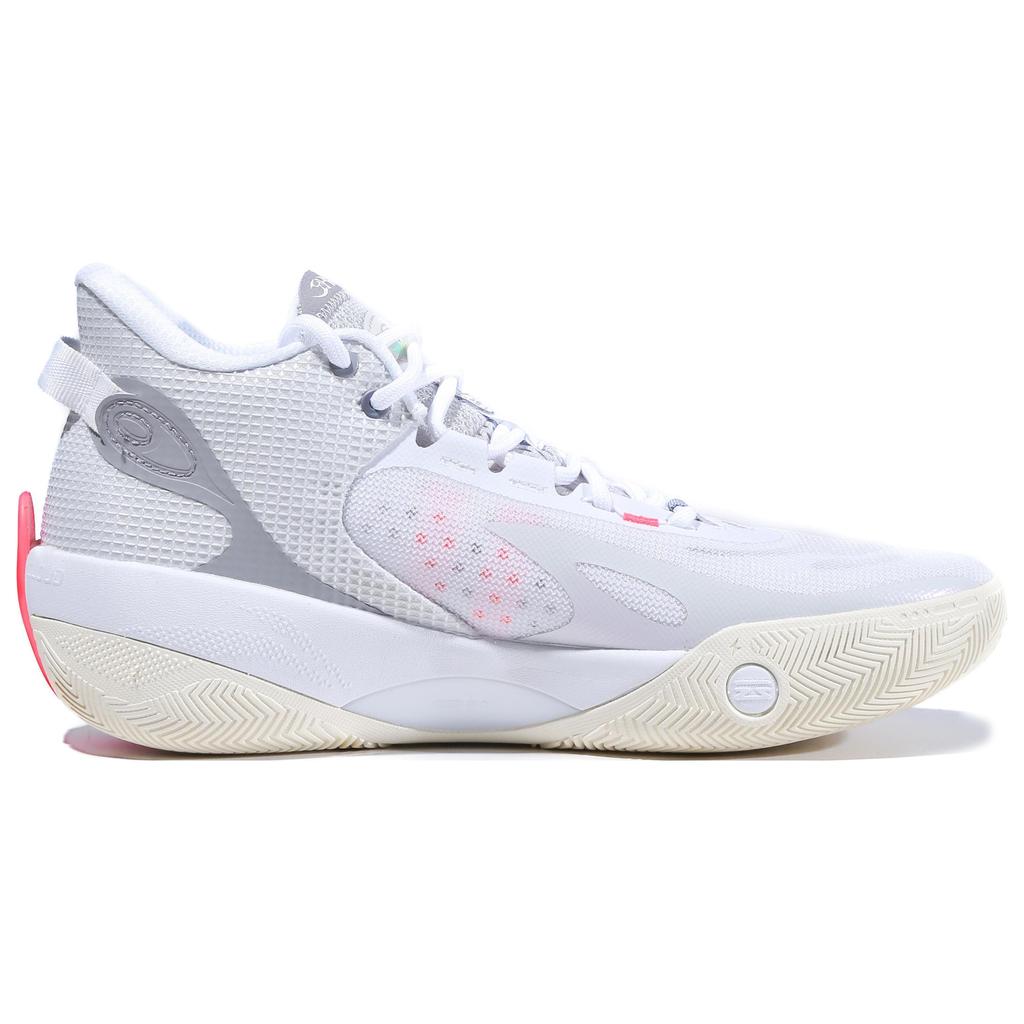 Баскетбольные кроссовки Li Ning Phantom 3 Wade Way прочные дышащие низкие мужские кроссовки белые серые ABPT009-2