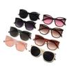 Модные солнцезащитные очки в большой оправе «кошачий глаз», простые солнцезащитные очки, женские индивидуальные солнцезащитные очки