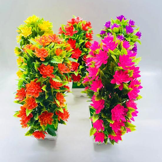 Красивый искусственный бонсай, яркий, 5 цветов, устойчивый к ультрафиолетовому излучению