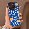 Ретро Чехол с ромашками и цветами Летний Модный для iPhone 17 17Air 16 15 14 13 12 11 Pro Max Plus Цветной Серебристый
