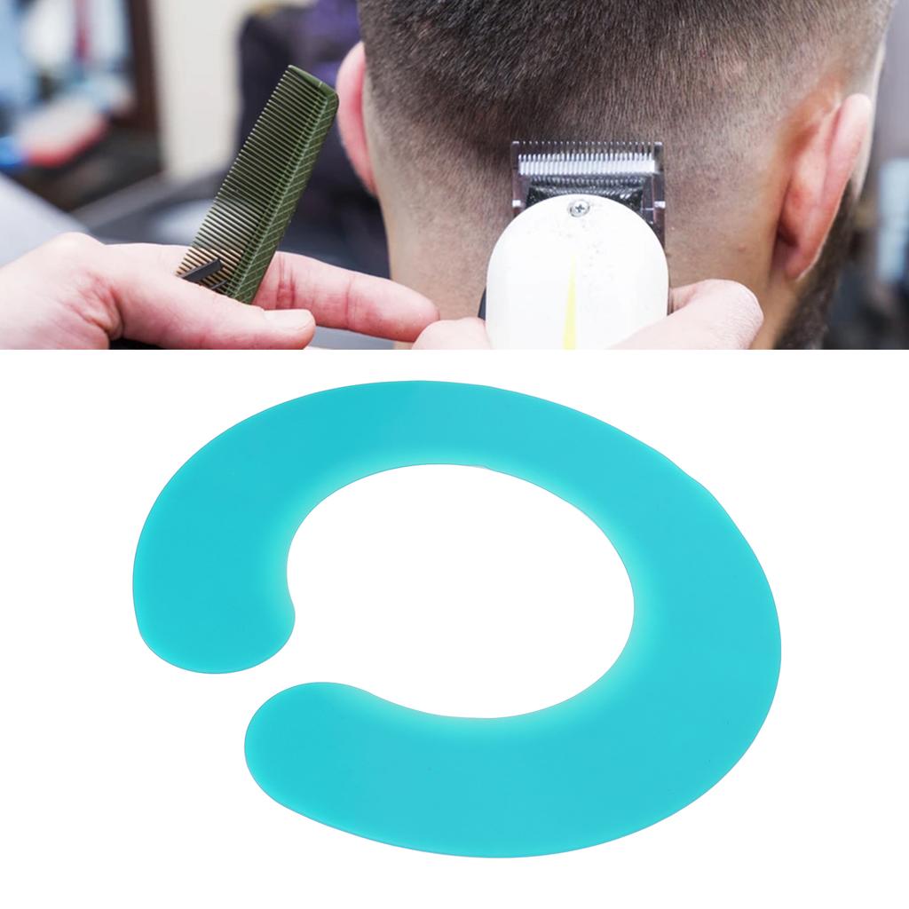 Воротник для стрижки волос Прочный Легко чистится Водонепроницаемый Удобный Мягкий Накидка для окрашивания волос Циан