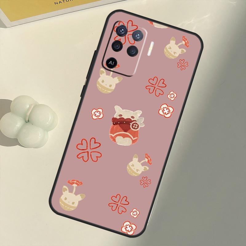 Чехол Qiqi Klee Genshin Impact для OPPO A15 A74 A54 A94 A52 A72 A31 A53 A53S A5 A9 2020 A3S A5S A83 A91 A93, чехол