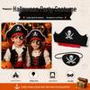 Pirate Hat Headband with Eye Patch - Perfect for Halloween, Parties, and Masquerades.