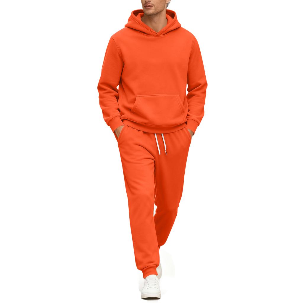 Men's Sweatshirt Suit Men's Solid Color Casual Sports Suit Sweatshirt Suit