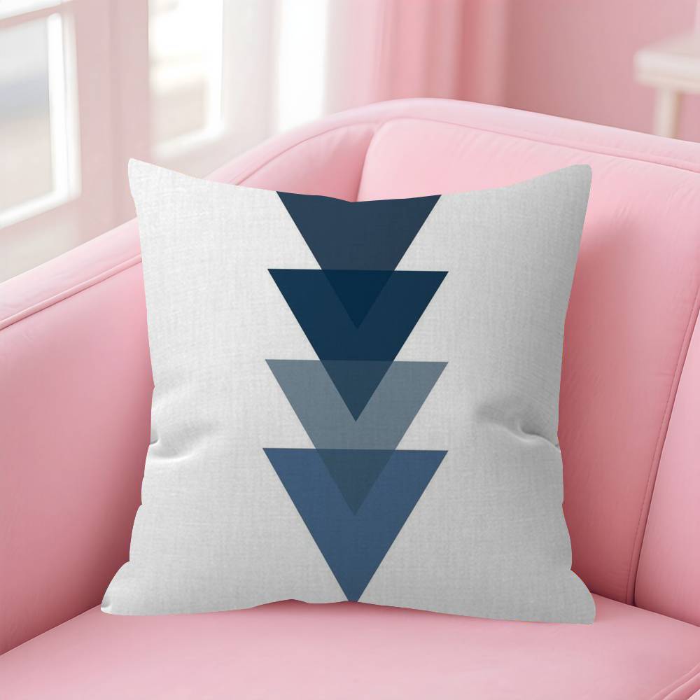 Blue Interlacing Lines Pillow Gift Home Office Decoration Bedroom Sofa Car Cushion Cover case x