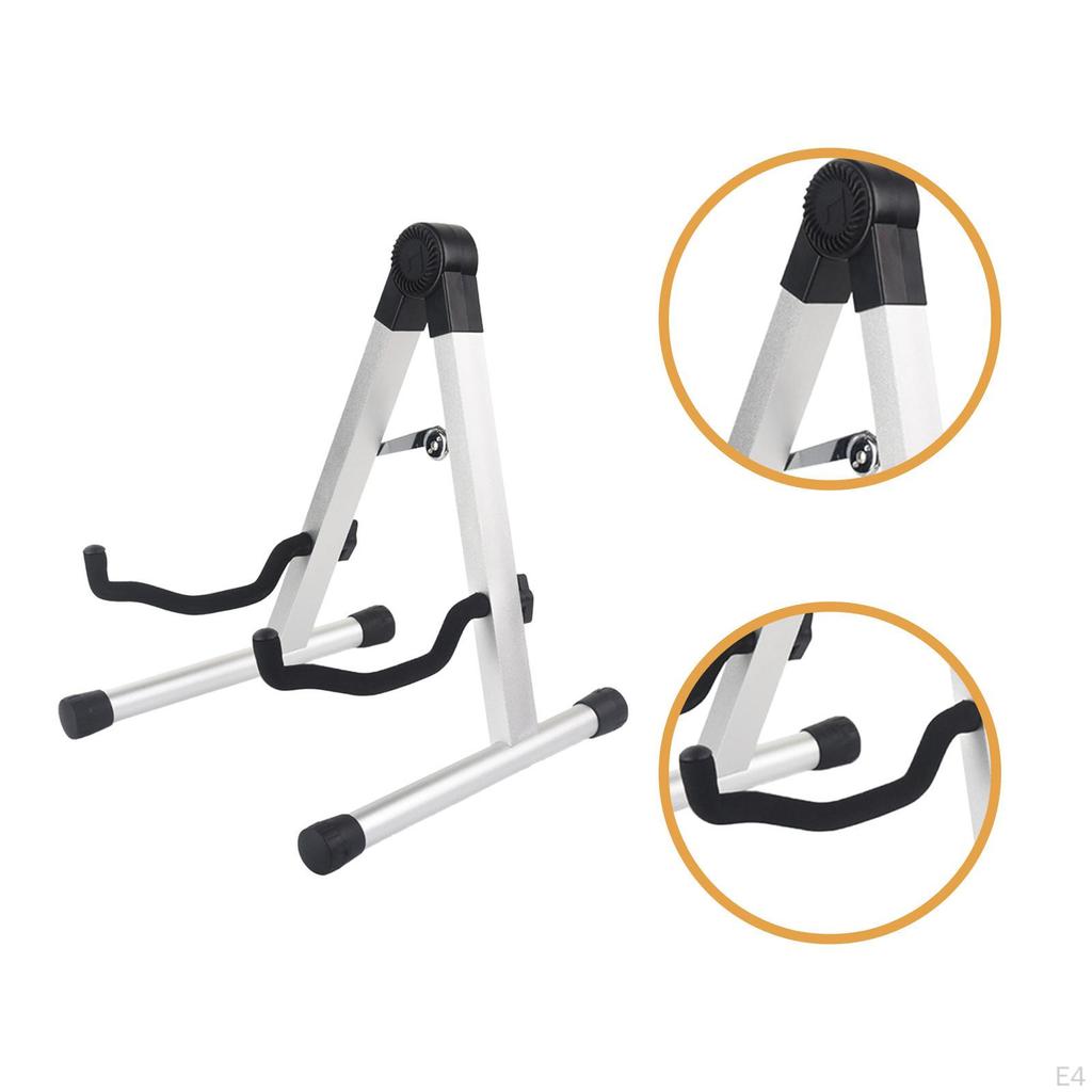 Складная гитарная стойка А-образной рамы Поролоновые держатели Стабильная поддержка Держатель для скрипки укулеле классической гитары
