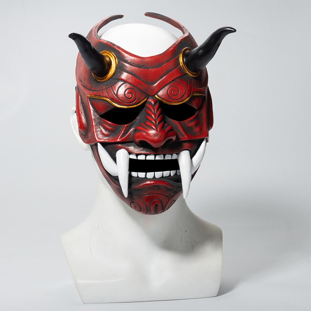 Японская маска Hannya Oni, полнолицевая латексная маска Evil De-mon Mon-ster для мужчин
