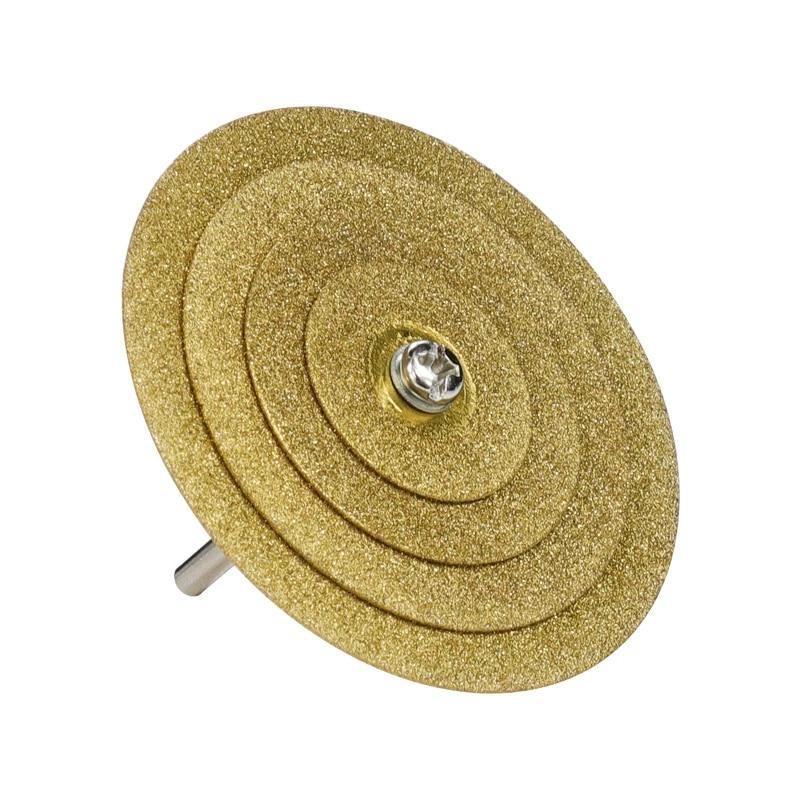 5 шт./набор 20/30/40/50 мм Алмазный отрезной диск для вращающихся инструментов Покрытый TiN диск циркулярной пилы для резки драгоценных камней, стекла, керамики