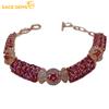 Браслеты из стерлингового серебра 925 пробы, 3 мм * 72, натуральный гранат, драгоценный камень, браслеты для женщин, ювелирные изделия для помолвки, коктейлей и вечеринок