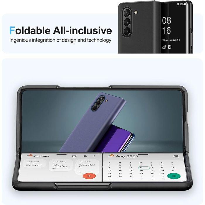 Coque pour Samsung Galaxy Z Fold 8 Ultra, Protection Intégrale Smart Case - Noir - 2 Verres Trempés