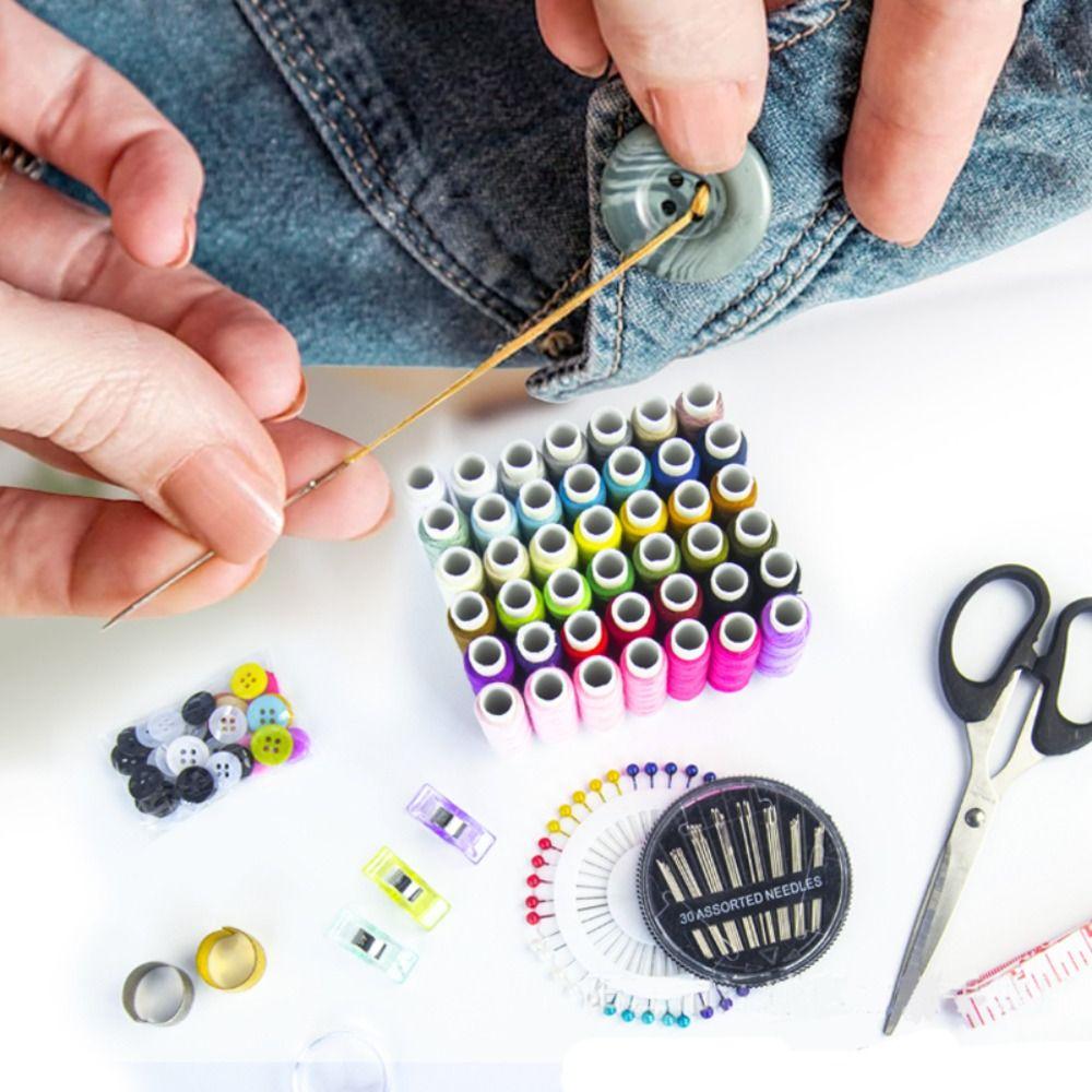 168/170 шт./набор Ножницы Набор для шитья Портативные Иглы Нитки Коробка Вышивка Швейная коробка Набор Бытовой