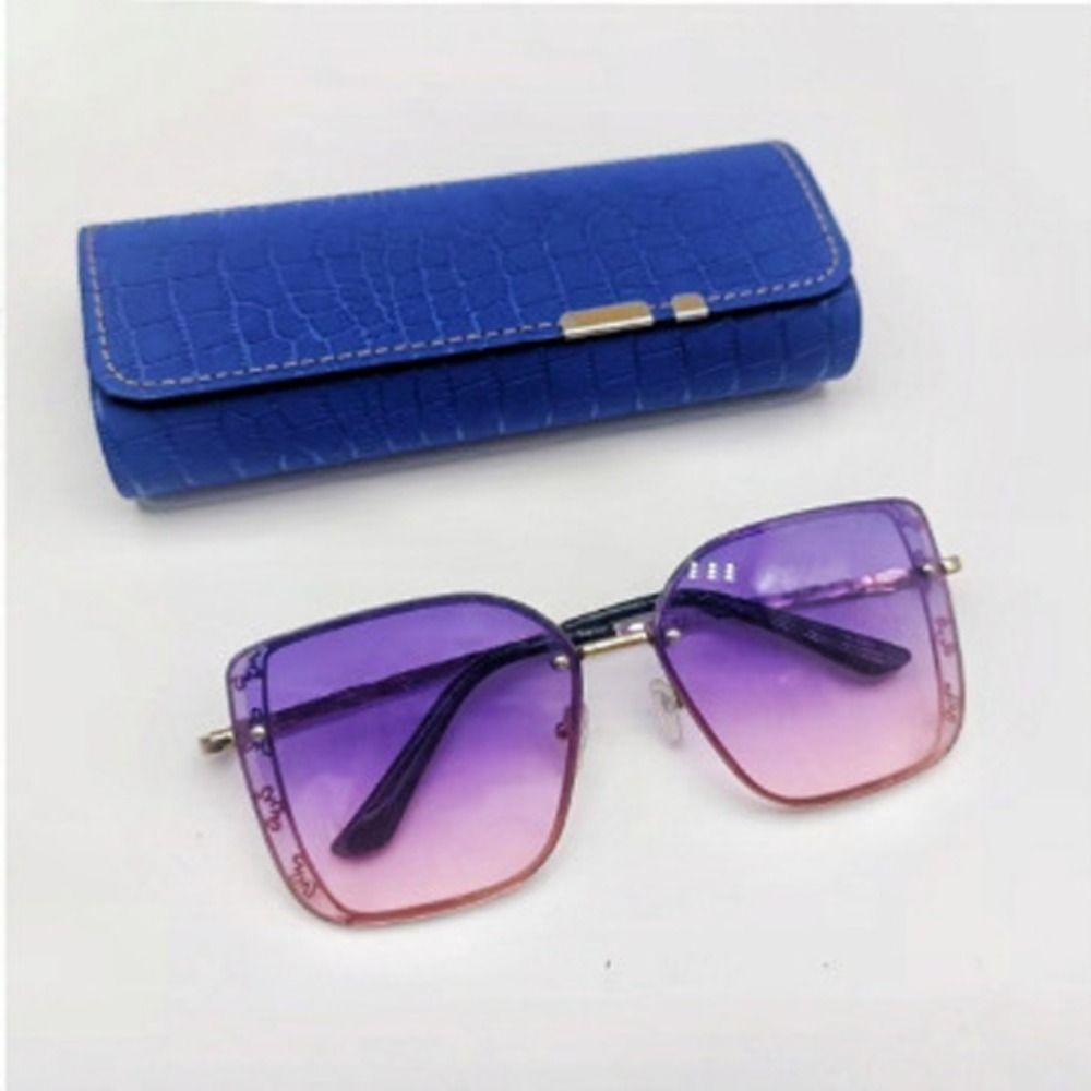PU Glasses Case British Style Eyeglass Case Portable Glasses Storage Box for Men Women