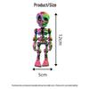 3D Printed Movable Skeleton Man Refrigerator Magnet - Halloween Decoration Model