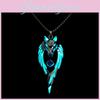 Кулон Тотем Волка в стиле хип-хоп, металлическое светящееся ожерелье для любителей уличной моды