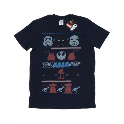 Мужская рождественская футболка Dark Side Fair Isle