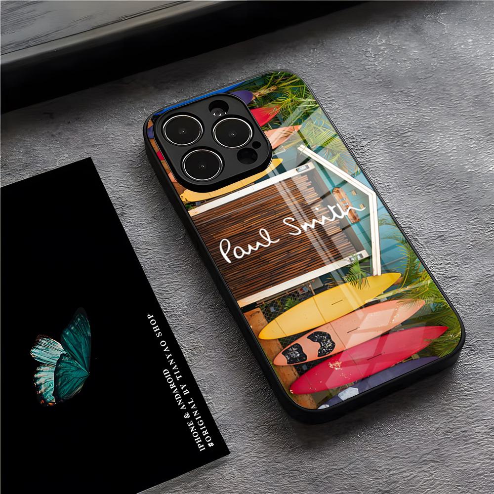 Модный Чехол для Телефона S-Smith Paul Art Для IPhone 17 Pro Max 15 Pro 16 14 Plus 12 13 Mini 11 Pro Ударопрочная Стеклянная Крышка