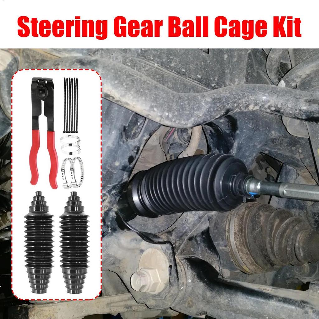 Комплект пыльников рулевой рейки 2 шт. Универсальный пылезащитный автоаксессуар Чехол рулевой тяги для внедорожника, дома на колесах, автомобиля. Зимний холод