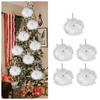 6pcs Mini Feather  Angel Wing Pendant White/Pink Christmas Tree Decoration  Valentines Day