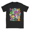 Dandy's World Group Shot T-Shirt for Men Cartoon Cute Casual Pure Cotton Tee O Neck Short Sleeve T Shirts Plus Size Merchandise