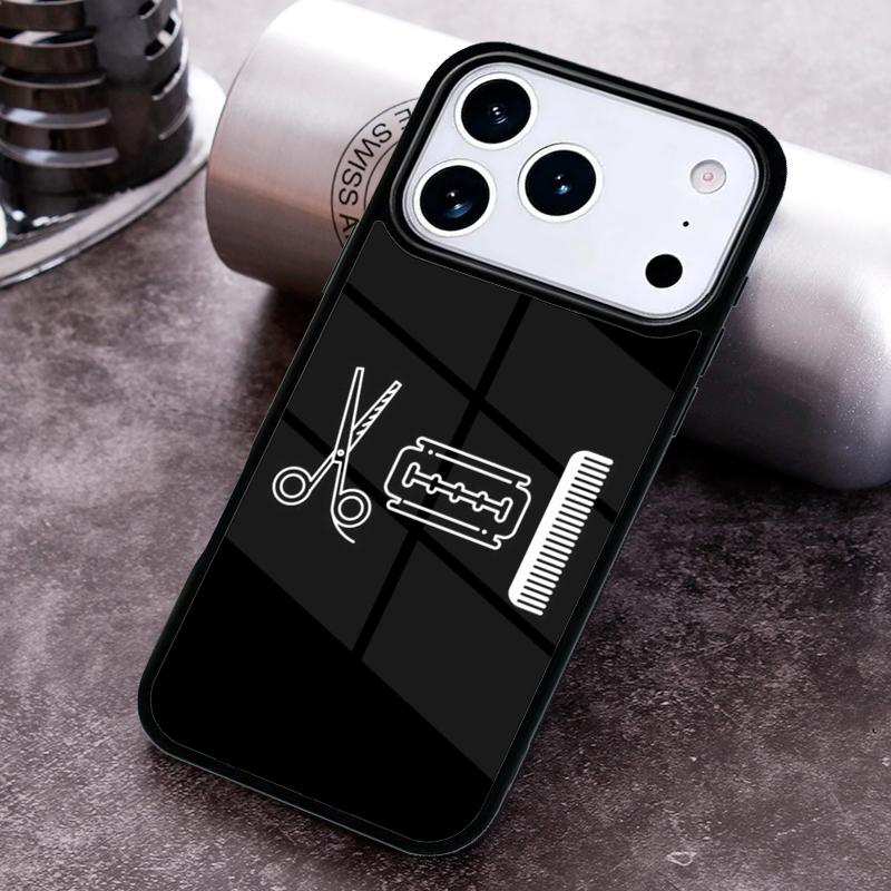Чехол для телефона Парикмахерские Ножницы Парикмахера для iPhone 17 16 15 Pro Max Air 14 13 12 11 Plus Ударопрочный Чехол