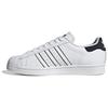 Superstar White Black Outlined Unisex Sneakers Footwear-White Core-Black IF8090
