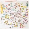 50Pcs of Non-repetitive PET Waterproof Cute Ledger Stickers Cut-free Stickers for Students and Girls Anime Stickers