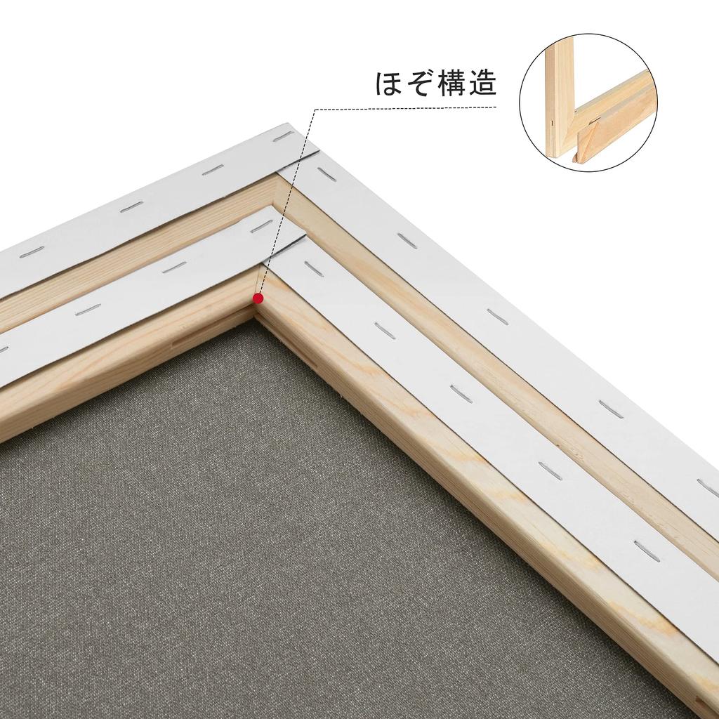 AUREUO Набор натянутых холстов P8 из смеси хлопка и синтетических волокон средней зернистости, 2 шт. Инструменты для начинающих художников, создание художественной живописи, современная масляная живопись