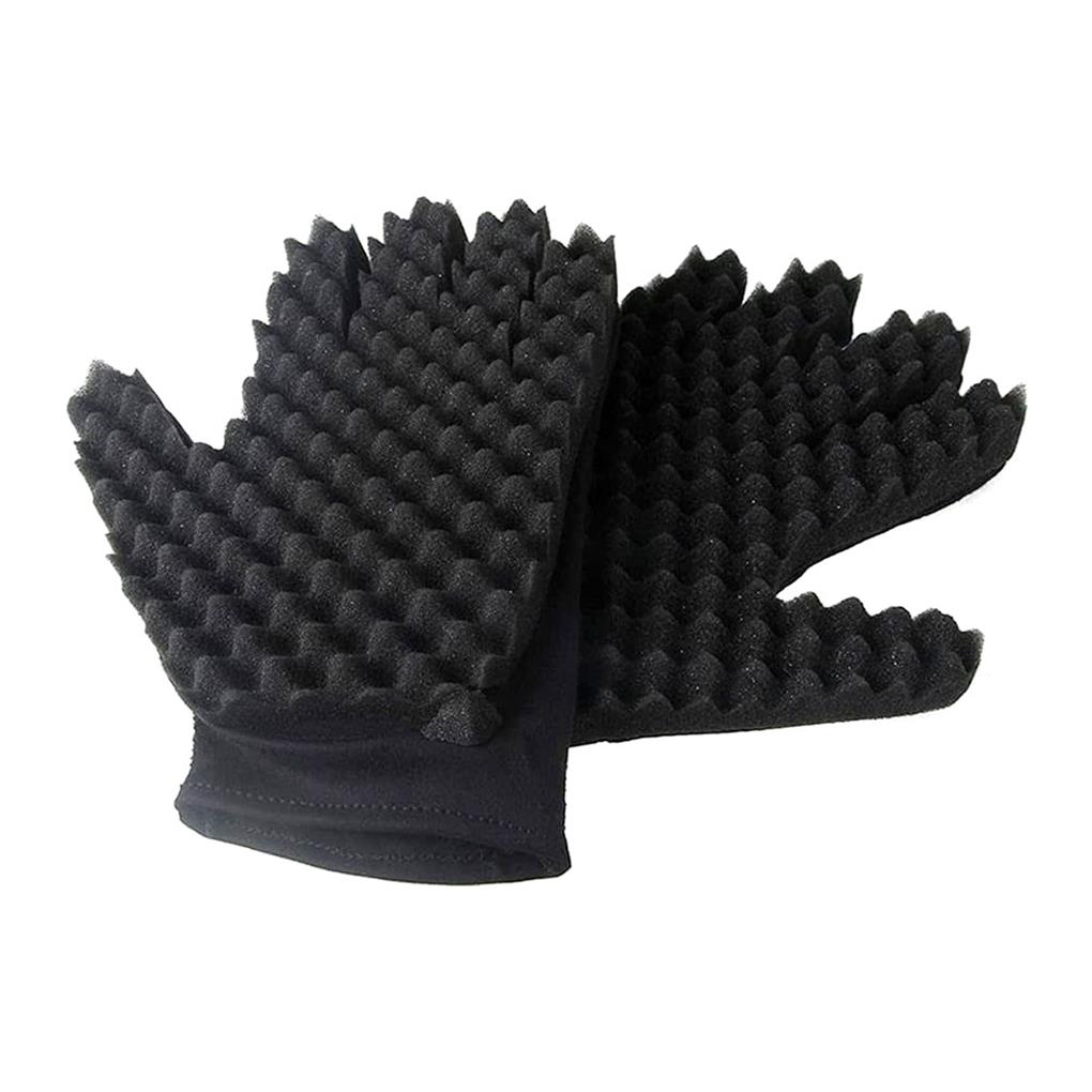 Curly Hair Barber Gloves Sponge Braiders Dreads Dorm Hairstyling Hairdressing Twisting Tool for Artists Beginner