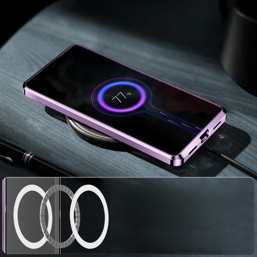 Samsung Galaxy S23 Ultra Camera Protection Case, CamShield MagSafe, Clear/Purple