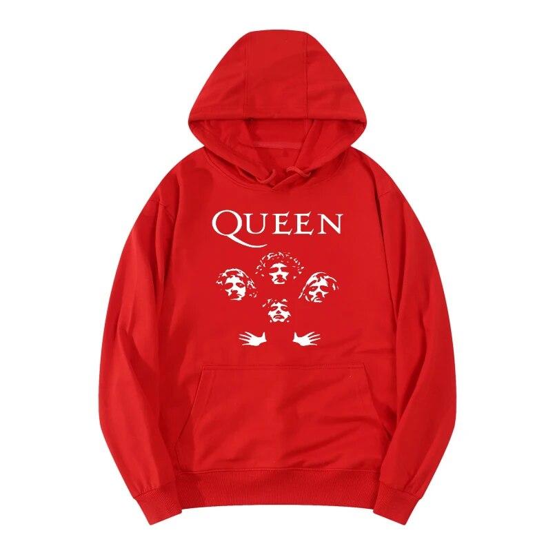 Толстовки с легендарной рок-группой Queen, женские уличные толстовки с капюшоном, пуловеры в стиле Харадзюку, спортивные костюмы унисекс, одежда