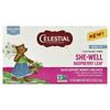 Celestial Seasonings She-Well, Herbal Tea, Raspberry Leaf, Caffeine Free, 16 Tea Bags, 21g (0.75oz)