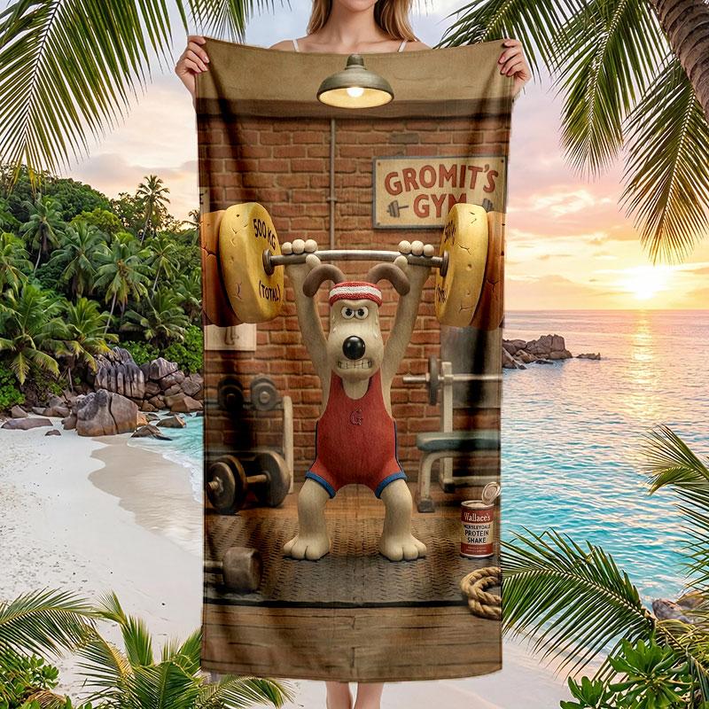 Large Beach Towel Quick Dry Absorbent Towel For Beach IndoorWallace & Gromit
