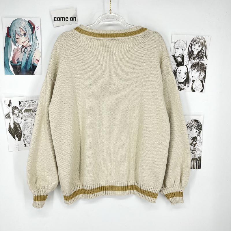 Кардиган с длинным рукавом в стиле колледжа Суй Инь – Осенне-зимний свитер для школьной формы JK