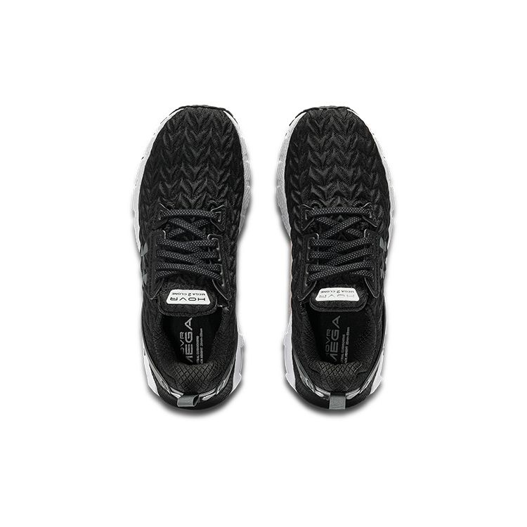 Under Armour HOVR Mega 2 Synthetic Leather Fabric HOVR Mega 2 Clone CN Trendy Low-Top Lifestyle Shoes Women Sneaker Black 3025487-001