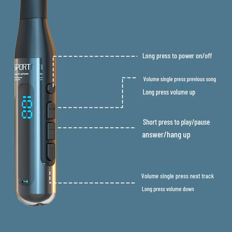 Kukezhe R08 Wireless Sport Neckband Earphones