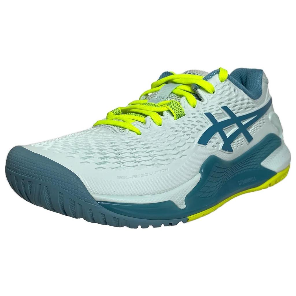 Asics Gel Resolution 9 Wide Soothing Sea Gris Blue Women Sneakers 1042A226-400