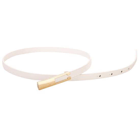 Женский тонкий ремень из искусственной кожи с металлической пряжкой, ремешок для талии, аксессуары для платья EMA