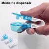 Портативный дорожный дозатор таблеток для пожилых людей, страдающих артритом, кнопочный дозатор таблеток, органайзер для таблеток, таблетницы, инструмент помощи